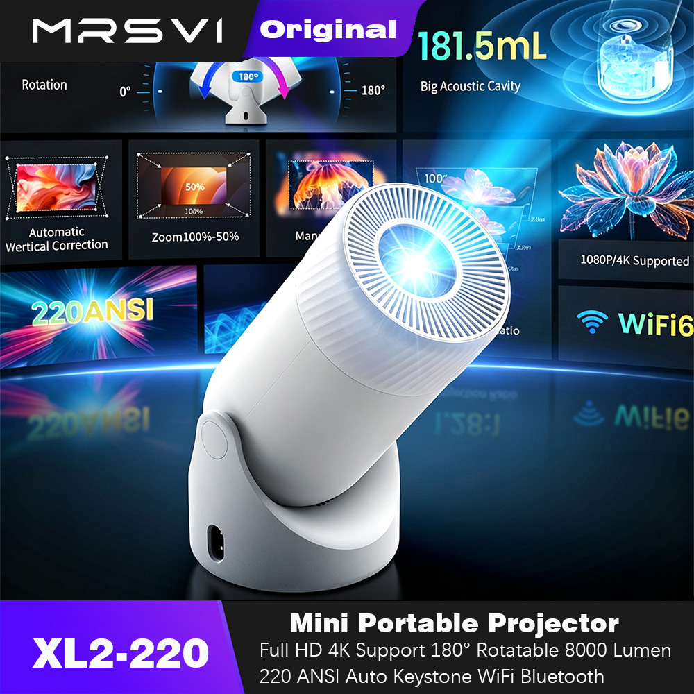 Home Cinema Tv Screen - Proyektor Portabel MRSVI, Pemutar TV Android