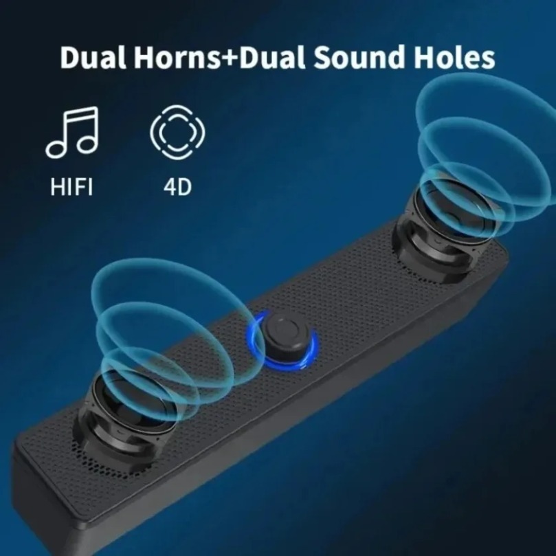 Home Cinema Complet - Soundbar Bluetooth Nirkabel dan Speaker Berkabel