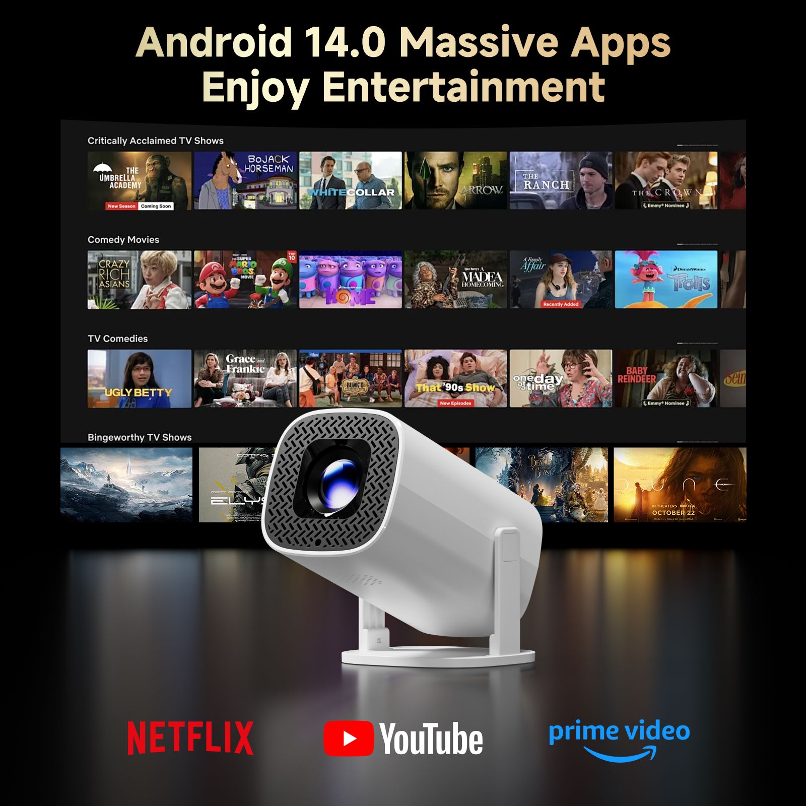 HONGTOP P30PRO Proyektor Mini  - Home Cinema Compact ulasan dan harga