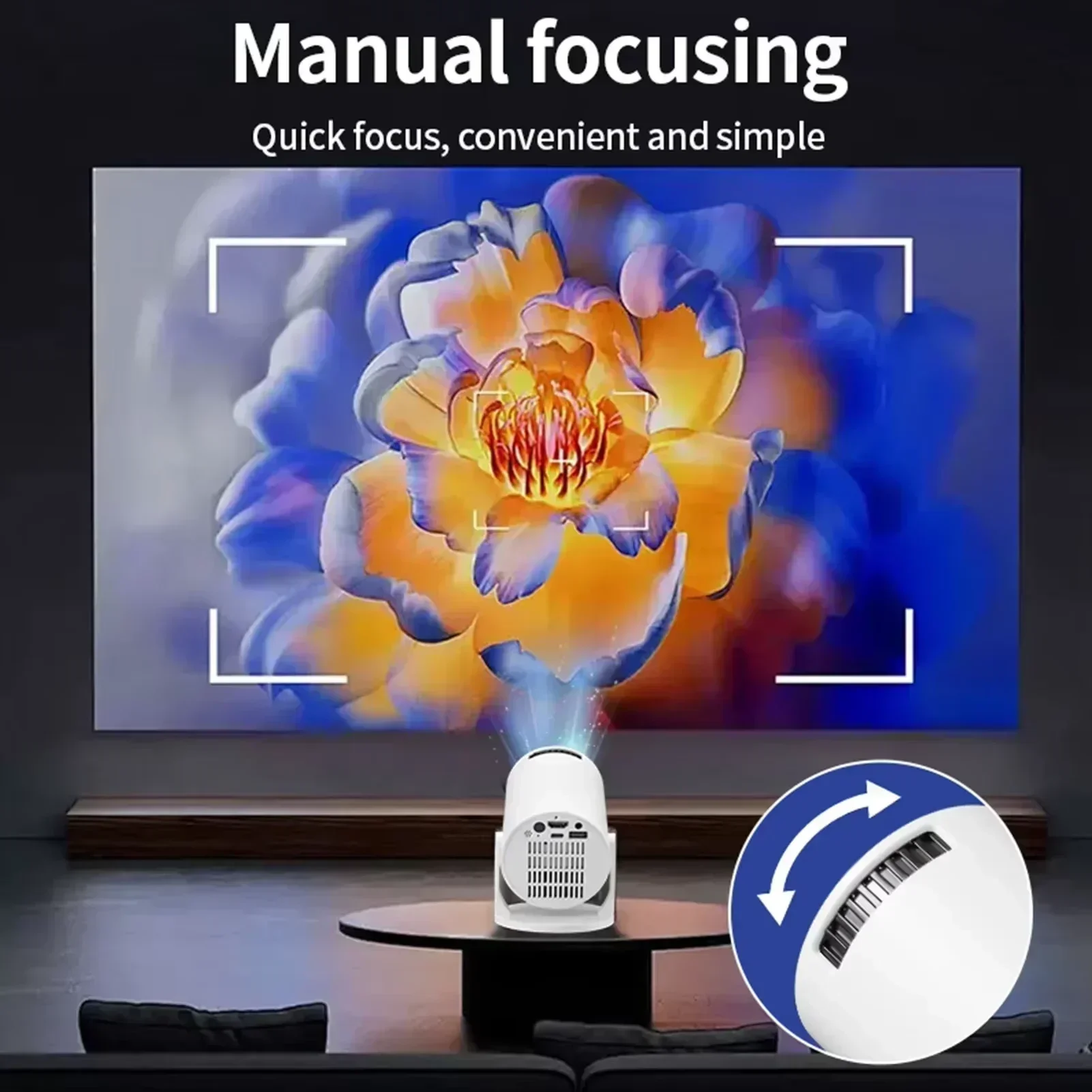 Proyektor Pintar Baru Mini HY3 - Home Cinema Compact ulasan dan harga