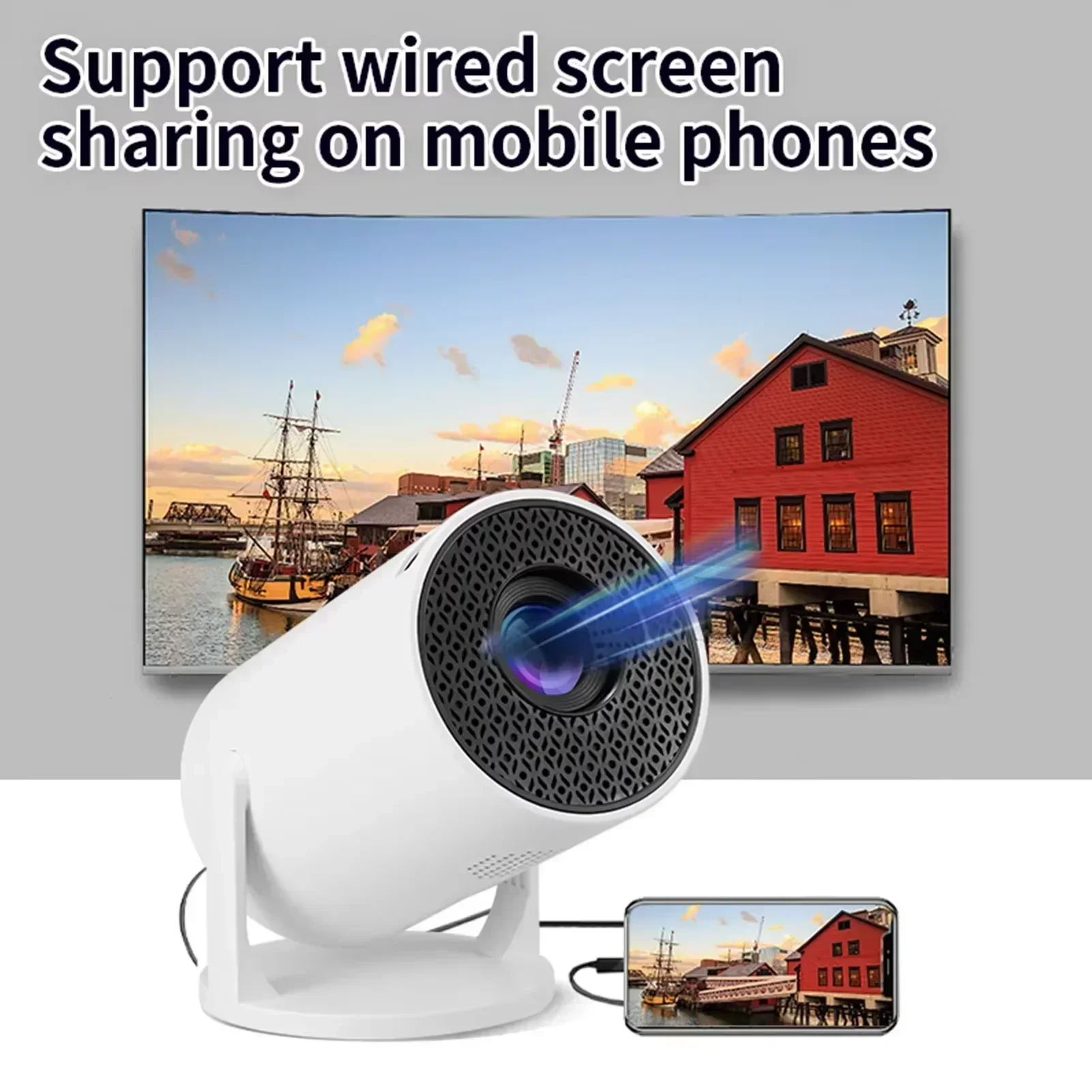 Proyektor Pintar Baru Mini HY3 - Home Cinema Compact ulasan dan harga