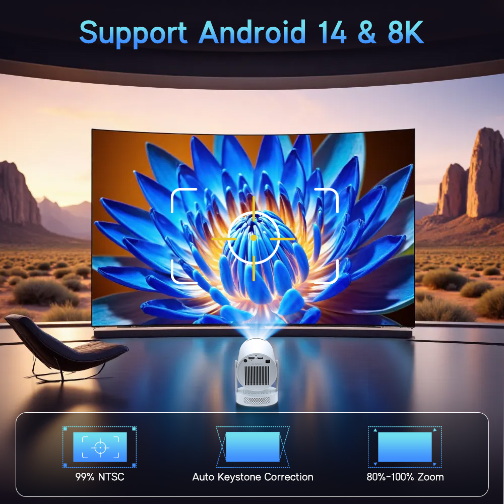 Proyektor Magcubic Android 14  - Home Cinema Complet ulasan dan harga