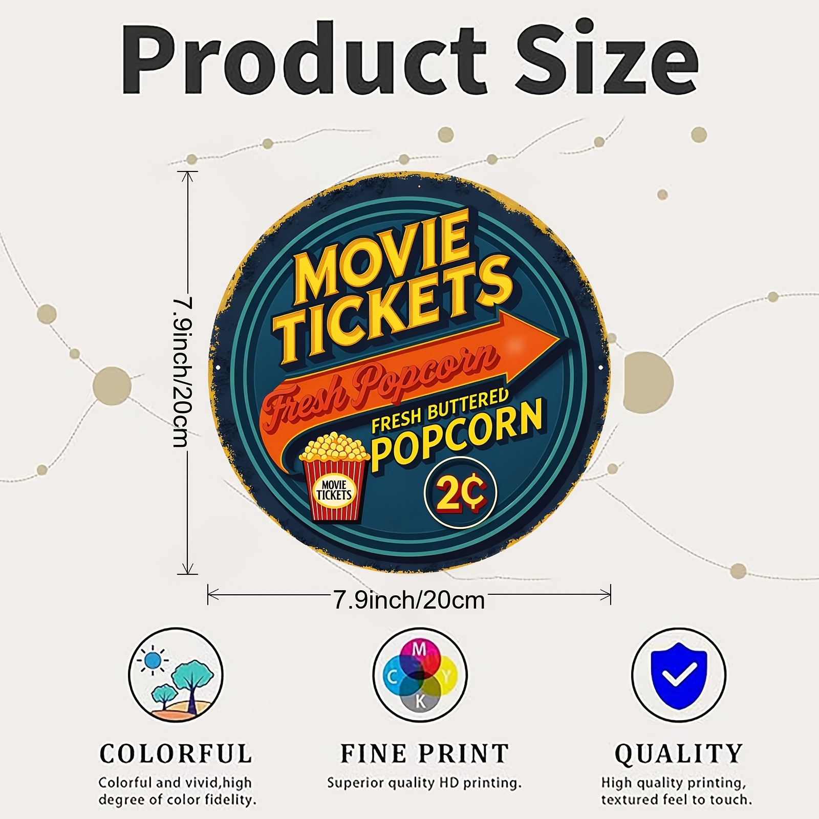 Papan Aluminium 2D Datar 1pc,  - Home Cinema Tickets ulasan dan harga