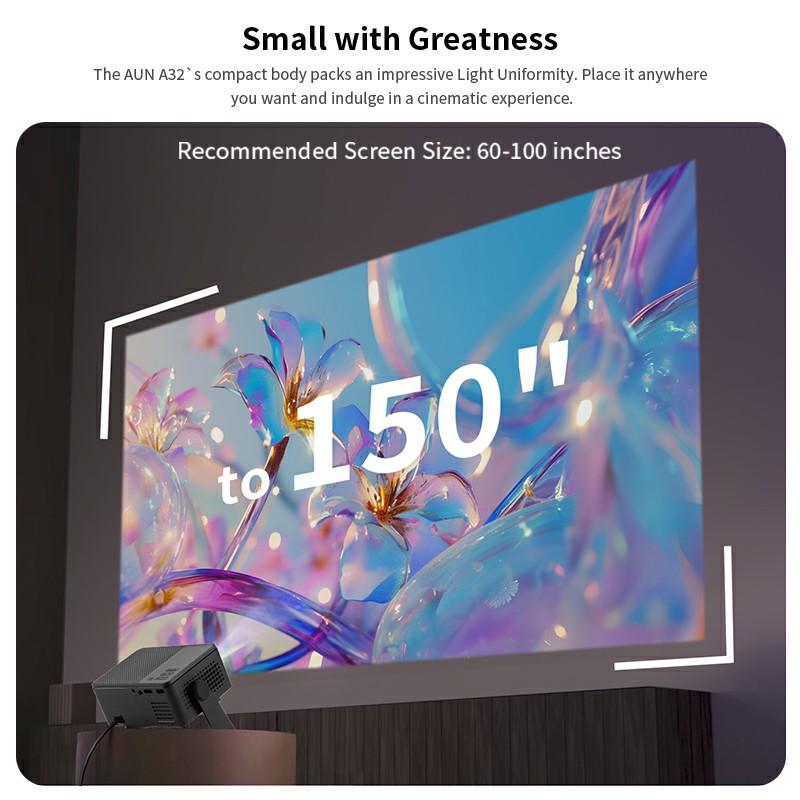 AUN A32 Pro Android 13 Proyekt - Home Cinema Compact ulasan dan harga