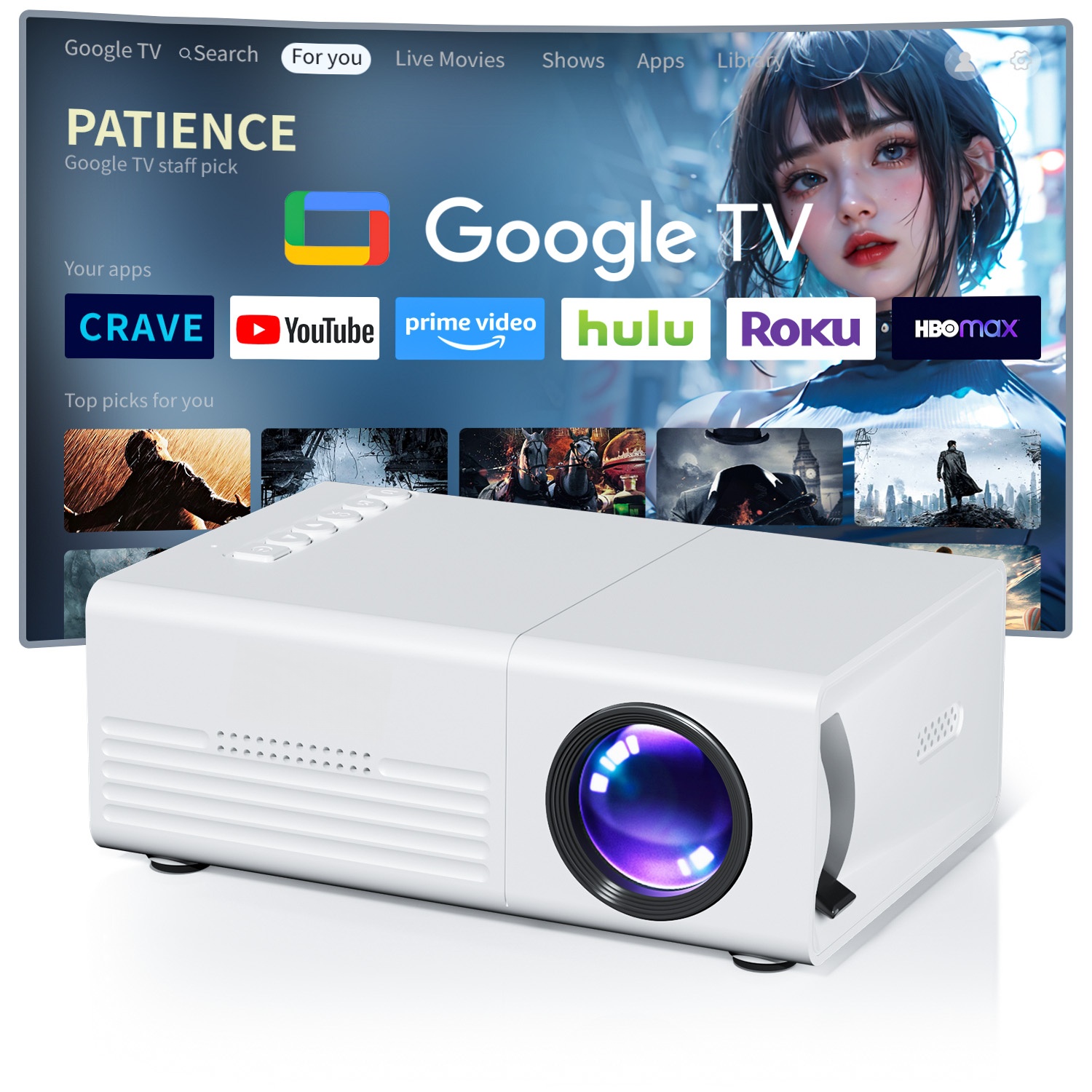 Proyektor Mini TFT LCD Wifi Bl - Home Cinema Compact ulasan dan harga