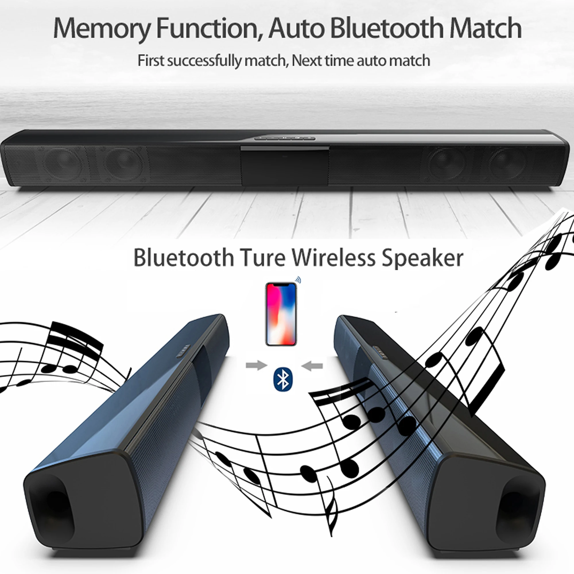 Soundbar daya tinggi 40W untuk - Home Cinema Complet ulasan dan harga