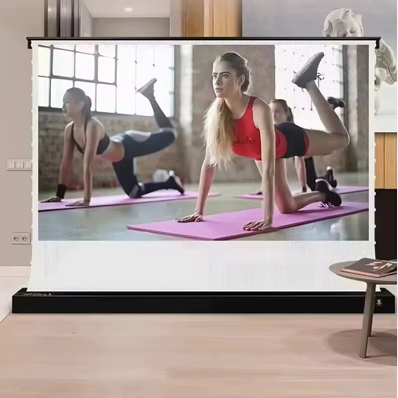 Layar Proyektor Laser TV Motor - Home Cinema Tv Screen ulasan dan harga