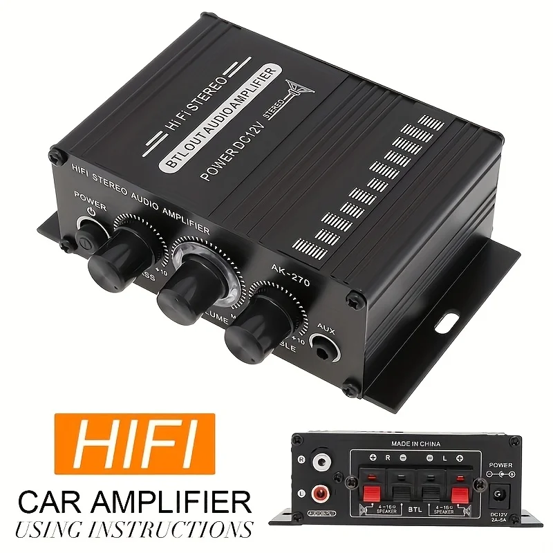 AK-270 400W Amplifier Daya Min - Home Cinema Compact ulasan dan harga