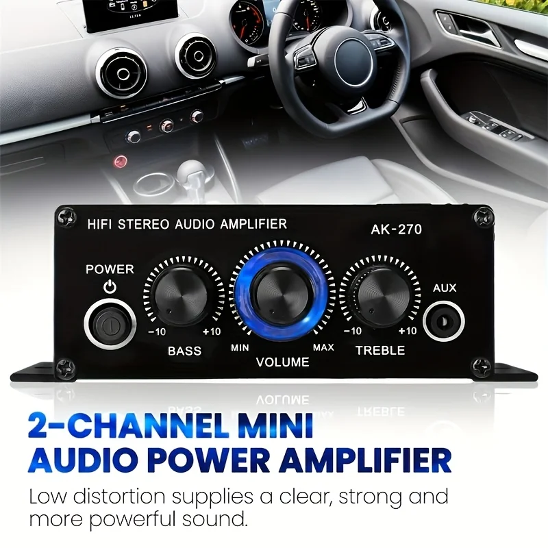 AK-270 400W Amplifier Daya Min - Home Cinema Compact ulasan dan harga