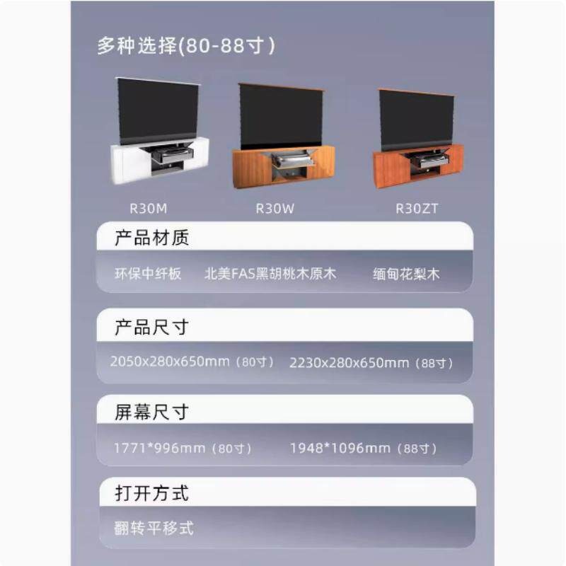 Shunhe, Disheng Screen R30 Inv - Home Cinema Tv Screen ulasan dan harga