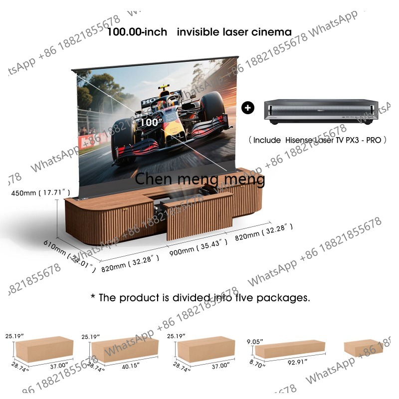 Lemari TV laser terintegrasi d - Home Cinema Tv Screen ulasan dan harga