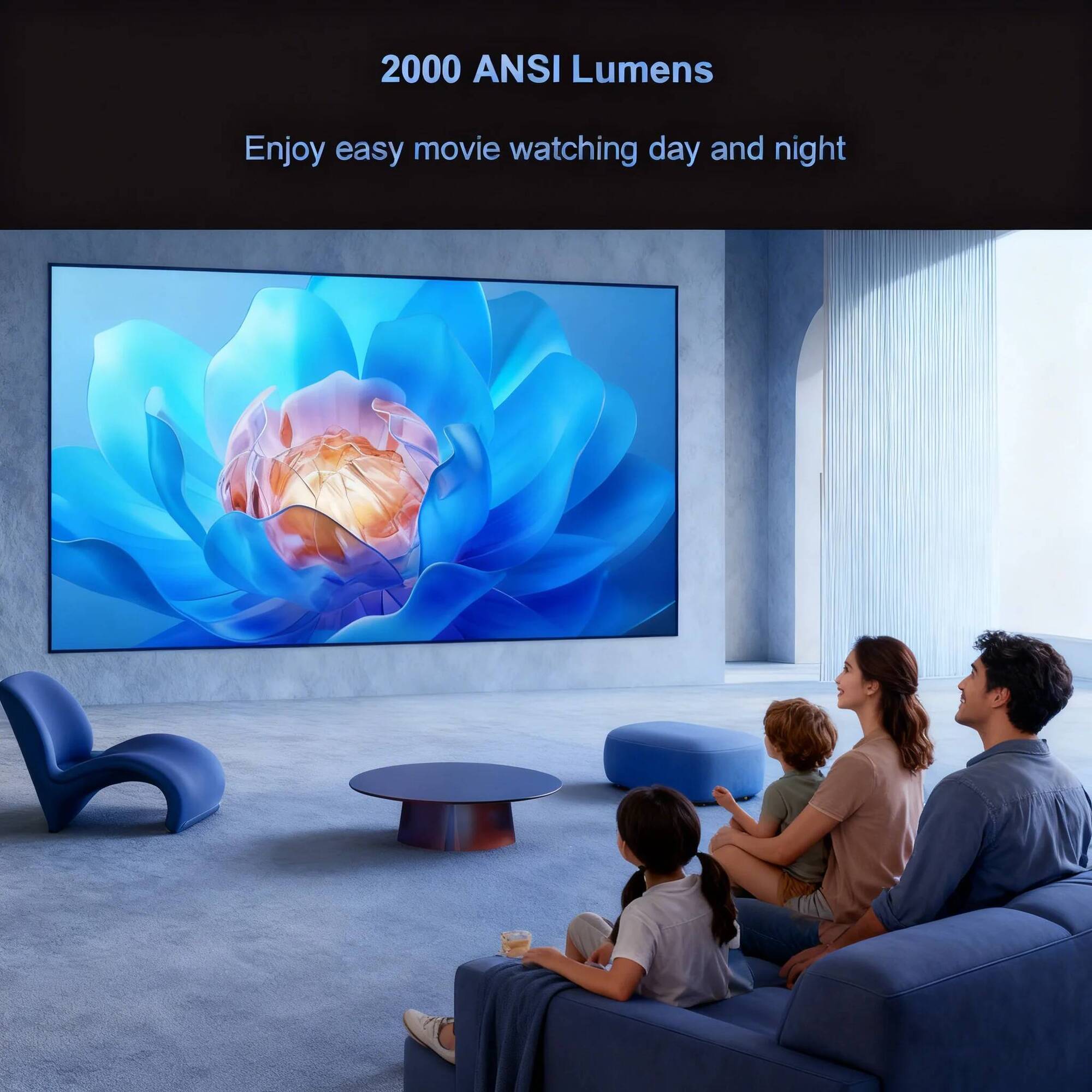 Proyektor Portabel Full HD Fli - Home Cinema Complet ulasan dan harga