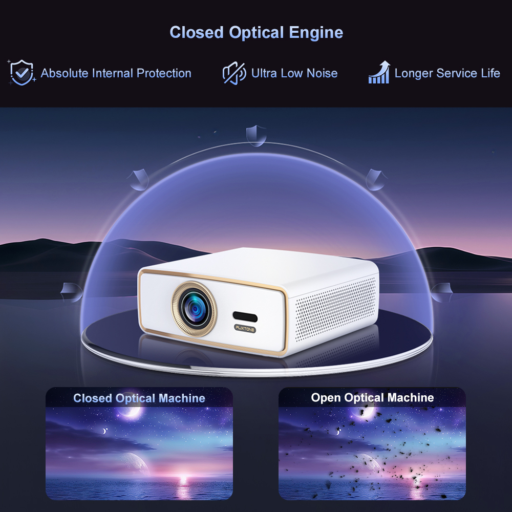 Proyektor Portabel Full HD Fli - Home Cinema Complet ulasan dan harga
